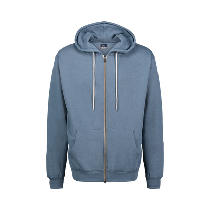 Retro Heather Zip Hood