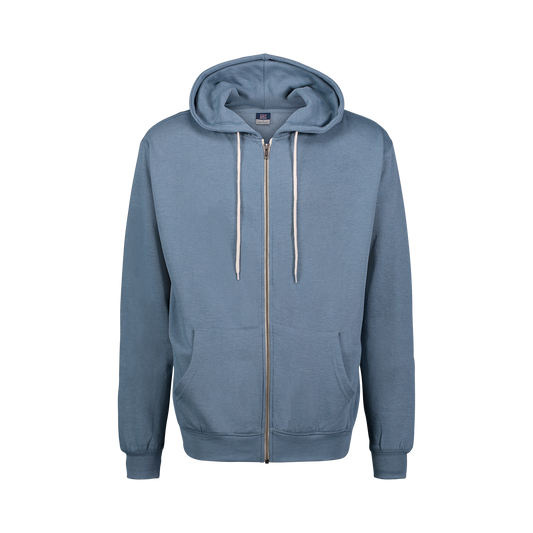 Retro Heather Zip Hood