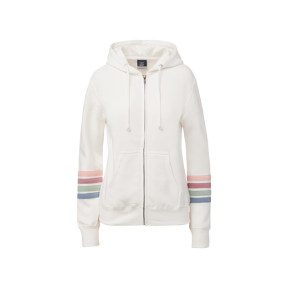Ladies Naamah Stripe Sleeve Full Zip