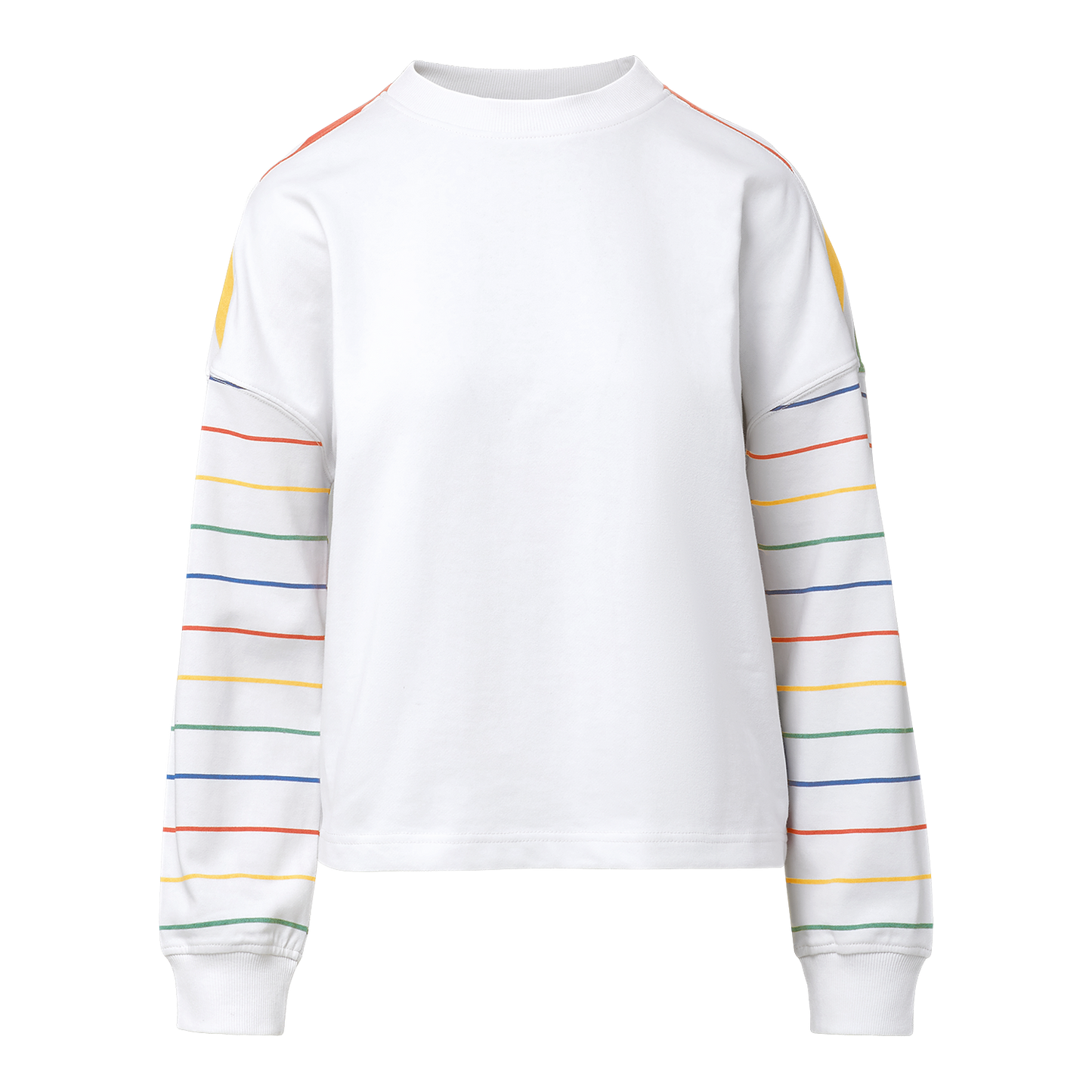 Mood & Vibe Ladies Stripe Crew